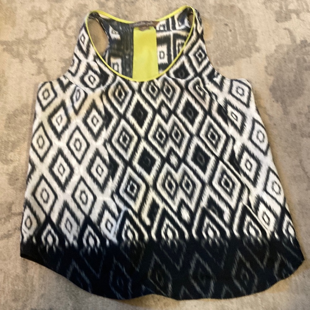 Charlie jade black and white pattern with yellow